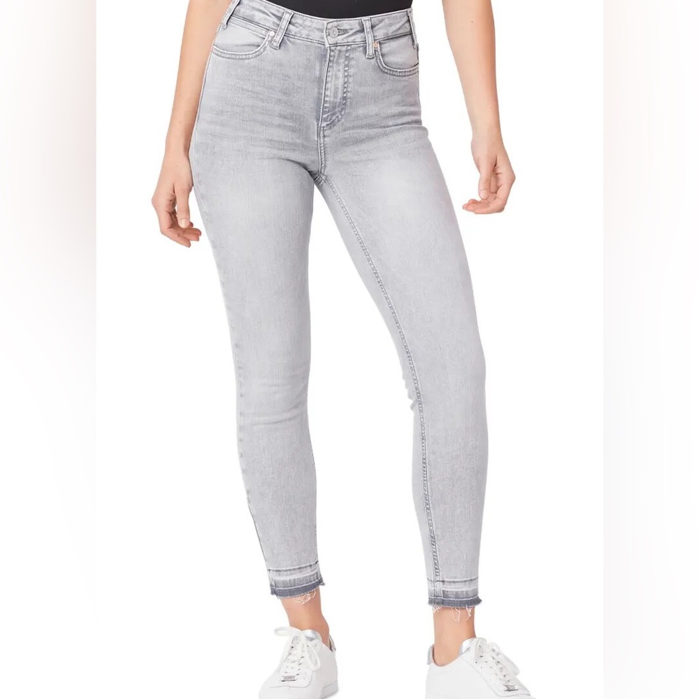 Paige Hoxton Vintage Skinny Ankle Jeans in Faded Asphalt Distressed NWT, size 28